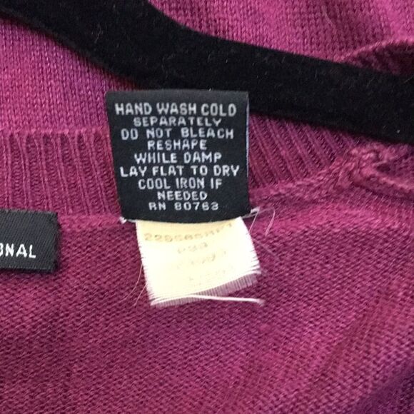 MODA International purple silk & cashmere sweater - Picture 7 of 8